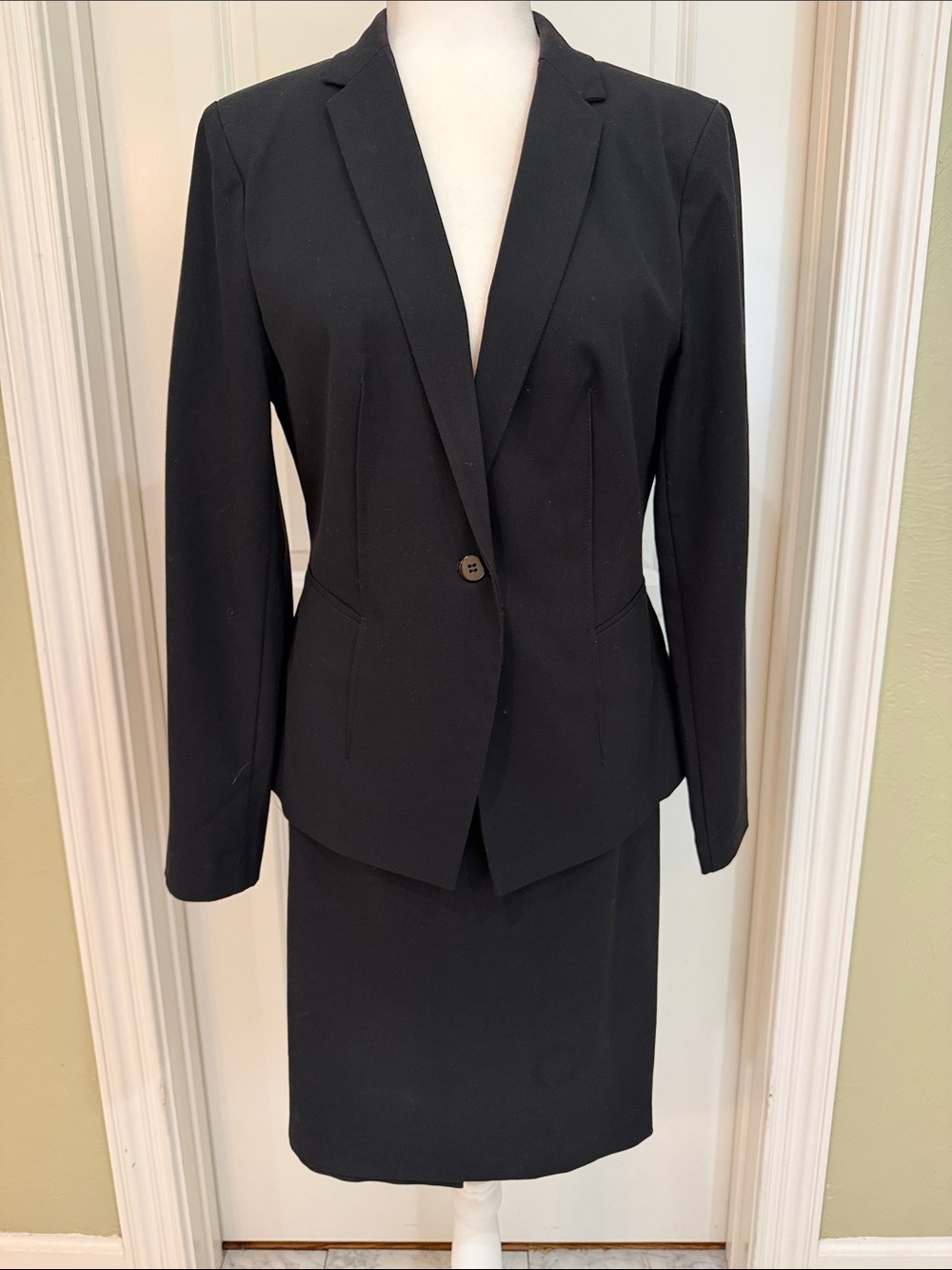 Venus Black Womens Skirt Suit Blazer Jacket - Professional Tailored Fit